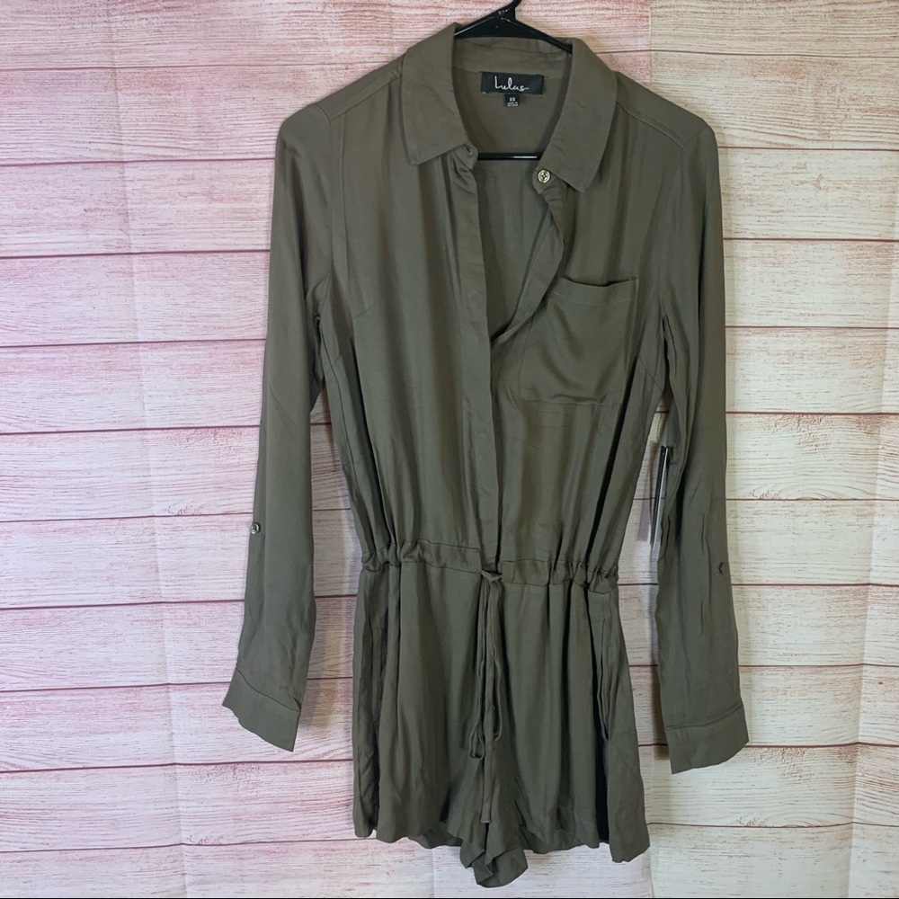 Lulu’s Olive NWT Rompers Size XS